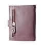 Card holder made of cow leather in the color burgundy red