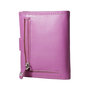 Card holder made of cow leather in the color pink
