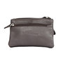 Key pouch made of dark brown leather with 4 compartments and 2 key rings