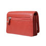 Red Leather Ladies Wallet With RFID Protection