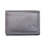 Leather Mini Ladies Wallet made of Grey Leather