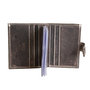 Buffalo leather cardholder in the color dark brown