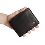 Men's Wallet Billfold Made of Black Leather