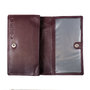 Leather Ladies Wallet of Burgundy Cow Leather