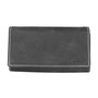 Ladies Wallet Made Of Black Buffalo Leather