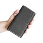 Ladies Wallet Made Of Black Buffalo Leather