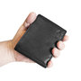 Mens Wallet, Billfold Model, Made Of Black Leather
