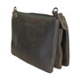 Green Leather Clutch Bag or Purse Bag 