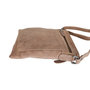 Leather Shoulder Bag - Crossbody Bag In Taupe Leather