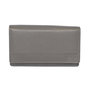 Gray Leather Ladies Wallet, Large Model