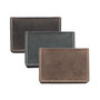 Black Leather Mini Wallet Made of Buffalo Leather