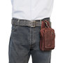 Belt Pouch - Fanny Pack - Festival Pouch Made Of Red Leather