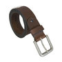 Leather Ladies Belt Made of Maroon Leather - 4 cm wide