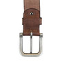 Brown Leather Belt Made Of Genuine Leather - 3.5 cm Wide