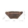 Leather Crossbody Bag - Pouch Bag In Dark Brown Leather