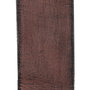 Dark Brown Leather Belt Of Genuine Leather - 3.5 cm Wide
