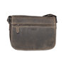 Shoulder Bag For Women With Flap Of Dark Brown Leather