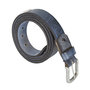 Leather Belt Made of Jeans blue Leather - 3 cm wide