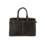 Dark Brown Leather Messenger Bag With A Compartment For Your Laptop