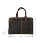 Dark Brown Leather Messenger Bag With A Compartment For Your Laptop