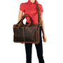 Leather Laptop Bag 15.6 inches Light Brown Leather