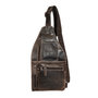 Crossbody Bag - Shoulder Bag Of Dark Brown Leather