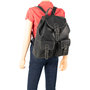 Black Leather Backpack - Large Model Backpack