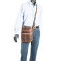 Shoulder Bag - Crossbody Bag Made Of Light Brown Buffalo Leather