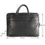 Black Laptop Bag Of Colombian Leather