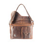 Messenger Bag - Shoulder Bag Made of Light Brown Buffalo Leather