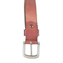  Bordeaux Red Leather Belt Made Of 3 cm Wide