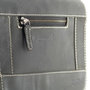 Black Leather Crossbody Shoulder Bag - Compact Model
