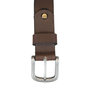  Maroon Leather Belt Made Of Genuine Leather - 3 cm Wide