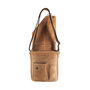 Shoulder bag of supple leather in the color taupe / beige