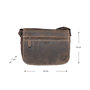 Shoulder Bag For Women With Flap Of Dark Brown Leather