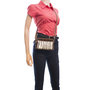 Leather Crossbody Shoulder Bag Fanny Pack With A Zebra Print
