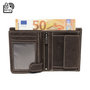Men's wallet with RFID in light brown leather