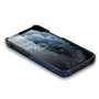 iPhone 12 Mini Hoesje Van Blauw Leer Met Kroko Print