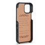 iPhone 12 Mini Case Made of Black Leather With Croco Print