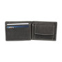 Men's Billfold Wallet Of Black Leather