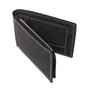 Men's Billfold Wallet Of Black Leather