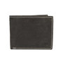 Men's Billfold Wallet Of Black Buffalo Leather