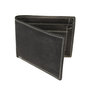 Mens Wallet With RFID In Black Buffalo Leather