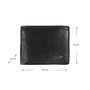 Leather men's wallet - RFID model black leather