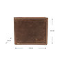 Men's wallet billfold with RFID light brown leather