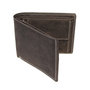 Men's Wallet Billfold Dark Brown Leather