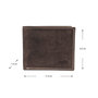 Men's Wallet Billfold Dark Brown Leather