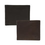 Black mens wallet leather billfold model with RFID