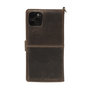 Apple iPhone X Bookcase Case Dark Brown Leather 