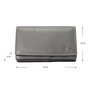Ladies Wallet of Grey Leather with RFID Protection